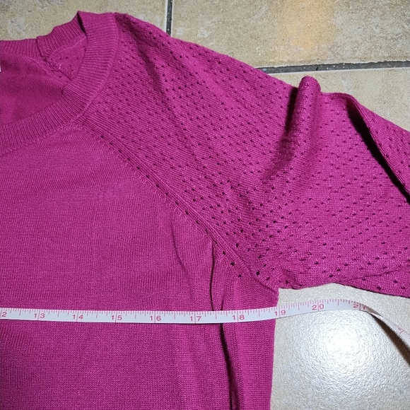 Reitmans Fushia Pink Knit Sweater Size XLP - Picture 9 of 11
